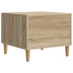 vidaXL Table basse Chêne Sonoma 49 x 50 x 40 cm Bois d'ingénierie