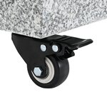 vidaXL Base de parasol sur roues pour poteaux Ø38/48mm Granit gris 30 kg Carré