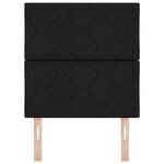 vidaXL Tête de lit noire design blocs de diamant 80 cm en tissu