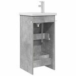 vidaXL Meuble de salle de bain avec évier Gris béton 42 x 40 x 84 5 cm