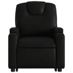 vidaXL Fauteuil inclinable de massage Noir Similicuir