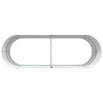 vidaXL Jardinière surélevée Marron 240 x 80 x 81 cm Acier