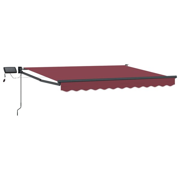 vidaXL Store rétractable manuel avec LEDs 3 5 x 2 5 m