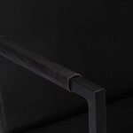 vidaXL Fauteuil noir cuir véritable