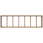 vidaXL Jardinière rouillé 280x80x40 cm acier inoxydable