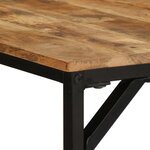vidaXL Table à manger 180x90x75 cm bois de manguier massif brut