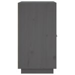vidaXL Buffet Gris 65 5x40x75 cm Bois massif de pin