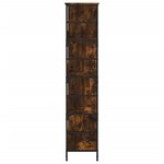 vidaXL Bibliothèque chêne fumé 78 5x33x153 cm bois d'ingénierie
