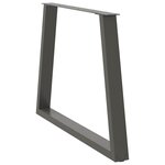vidaXL Pieds de table à manger en forme de V 2 pièces Anthracite 100 x (72-73 3) cm Acier