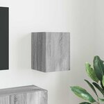 vidaXL Meuble TV mural Gris Sonoma 30 x 31 x 40 cm Bois d'ingénierie