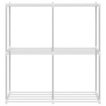 vidaXL Étagère de rangement blanc 43 x 27 x 90 cm Aluminium