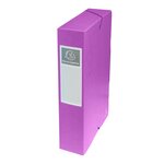 Boite De Classement Exabox Dos 60mm Carte Lustrée - A4 - Couleurs Assorties - X 8 - Exacompta