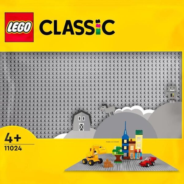 Lego 11024 classic la plaque de construction grise 48x48  socle de base pour construction  assemblage et exposition