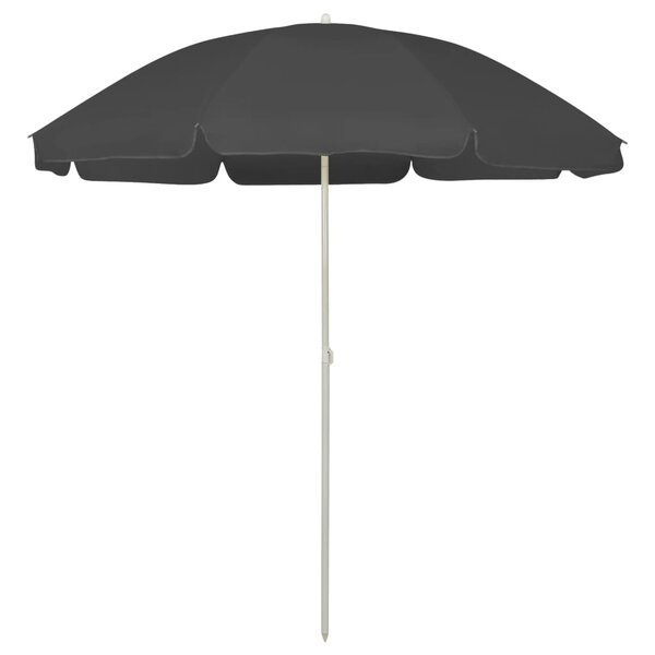 vidaXL Parasol de plage anthracite 240 cm