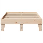vidaXL Cadre de lit sans matelas 120x200 cm bois de pin massif