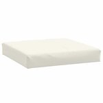 vidaXL Coussins de palette lot de 3 crème mélangé tissu