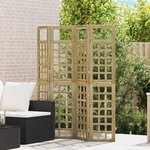 vidaXL Brise-vue Marron 160 x 180 cm Pin imprégné