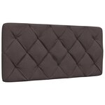 vidaXL Cadre de lit sans matelas marron foncé 100x200 cm tissu