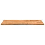 vidaXL Dessus de bureau marron clair bois chêne massif rectangulaire