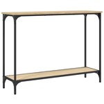 vidaXL Table console chêne sonoma 101x30 5x75 cm bois d'ingénierie