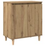 vidaXL Buffet chêne artisanal 60x35x70 cm bois d'ingénierie