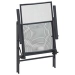 vidaXL Ensemble de salle à manger pour jardin 9 Pièces Anthracite
