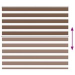 vidaXL Store zèbre marron 155x100cm largeur du tissu 150 9cm polyester