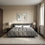vidaXL Duvet d'hiver Matelassé Gris clair 200 x 220 cm Microfibre
