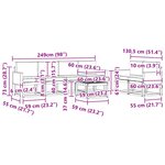 vidaXL Ensemble de canapés d'extérieur 6 pc Naturel