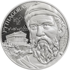 Pièce de monnaie en Argent 2 Dollars g 31.1 (1 oz) Millésime 2025 PYTHAGORAS