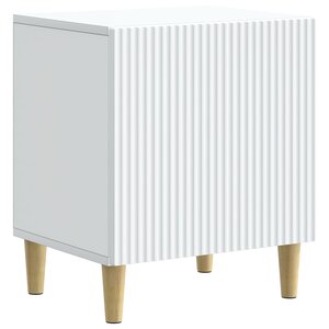 vidaXL Cabinet de chevet Blanc 43 x 34 5 x 50 cm Bois d'ingénierie