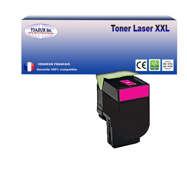 70C2HM0 - Toner compatible avec Lexmark CS410dn  CS410dtn  CS410n  Magenta- 3 000 pages