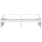 vidaXL Lit de repos 3 places Blanc Bois de pin massif 90x200 cm