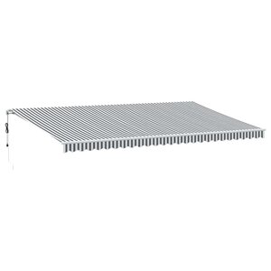 vidaXL Auvent rétractable automatique anthracite blanc 600x300 cm