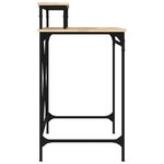 vidaXL Bureau chêne sonoma 80x50x90 cm bois d'ingénierie et fer