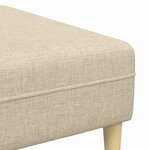 Ensemble de Canapés 3 Pièces Crème tissu