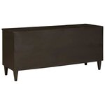 vidaXL Meuble TV Noir et or 100 x 33 x 46 cm Bois d'ingénierie