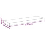 vidaXL Étagère murale flottante Gris brillant 80x23 5x3 8 cm MDF