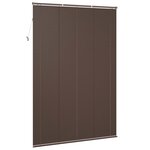 vidaXL Store Vénitien Marron foncé avec motif 213 x 160 cm PVC