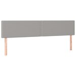 vidaXL Têtes de lit 2 Pièces Gris clair 100x5x78/88 cm Tissu