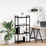 vidaXL Étagère Chêne noir 40 x 30 x 85 cm Bois d'ingénierie