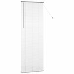 vidaXL Store de Fenêtre avec des rideaux Argent Aluminium