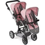 Bayer Chic 2000 690-15 - Poussette de poupée Linus Duo Mélange gris-rose