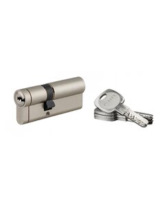 THIRARD - Cylindre double entrée Transit 1  45x30mm  nickelé  5 clés - THIRARD
