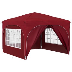 vidaXL Tente de fête pop-up 290 x 290 x 245 cm Bordeaux