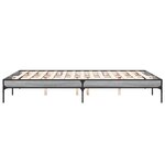 vidaXL Cadre de lit sans matelas sonoma gris 140x200 cm