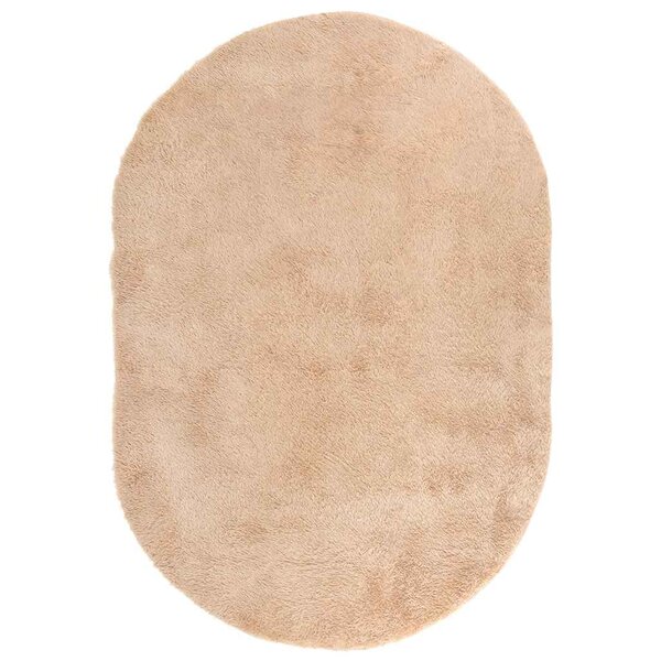 vidaXL Tapis Shaggy à poils longs NAVARRA beige 300x200 cm polyester