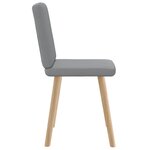 vidaXL Chaises à manger lot de 2 gris clair tissu