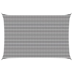 vidaXL Voile d'ombre 4 x 5 m HDPE Rectangulaire Anthracite et blanc