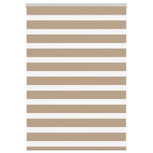 vidaXL Store zèbre marron sable largeur du tissu 110 9 cm polyester